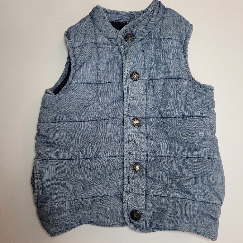 Old Navy Navy Blue Quilted Vest